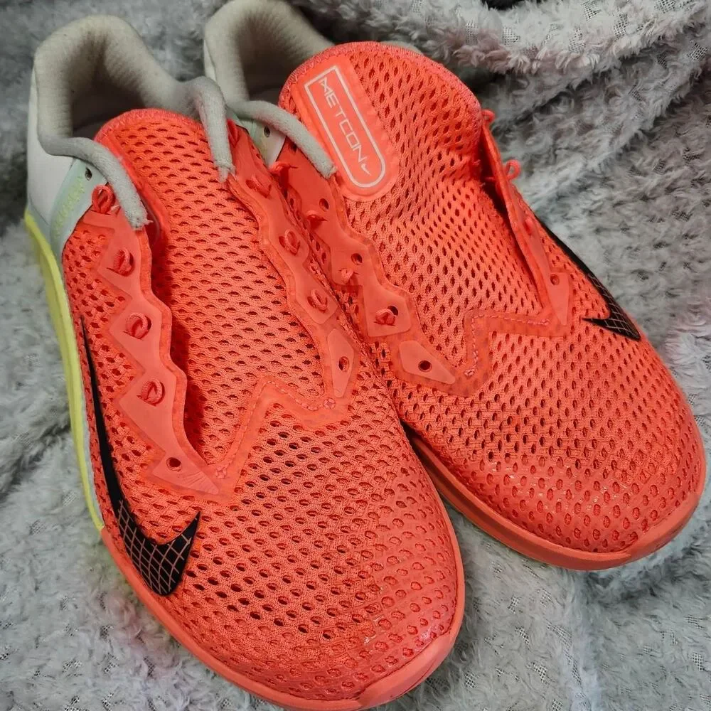 Nike Women's Orange and Pink Trainers